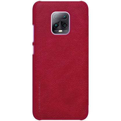 For Xiaomi Redmi 10X 5G NILLKIN QIN Series Crazy Horse Texture Horizontal Flip Leather Case with Card Slot(Red) - Xiaomi Cases by NILLKIN | Online Shopping South Africa | PMC Jewellery