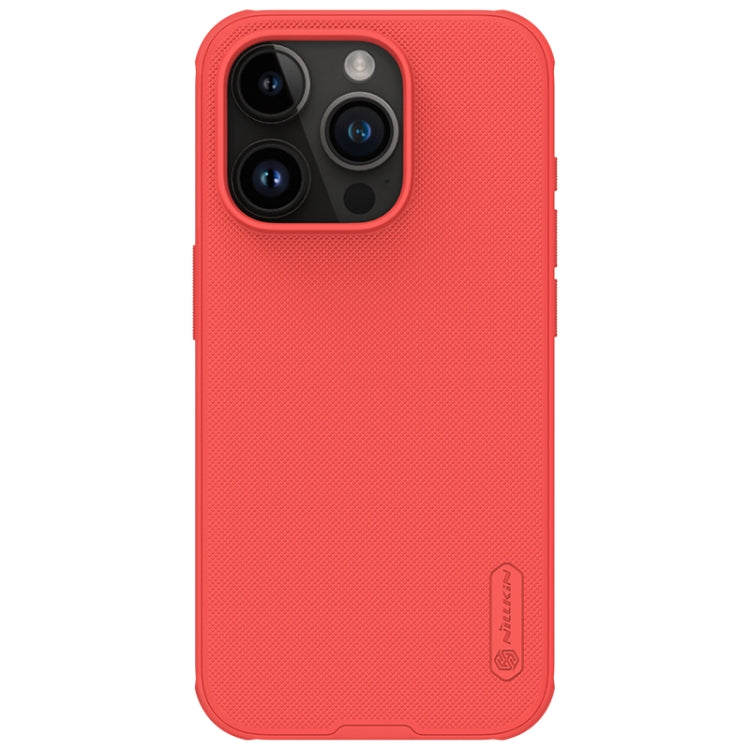 For iPhone 15 Pro NILLKIN Frosted Shield Pro PC + TPU Phone Case(Red) - iPhone 15 Pro Cases by NILLKIN | Online Shopping South Africa | PMC Jewellery