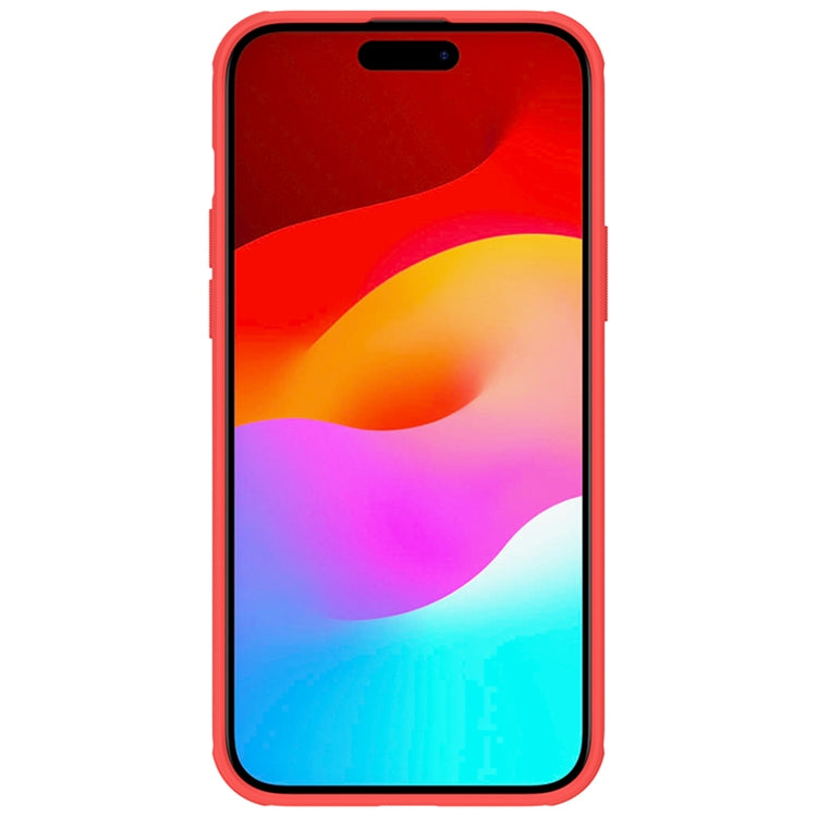 For iPhone 15 Plus NILLKIN Frosted Shield Pro PC + TPU Phone Case(Red) - iPhone 15 Plus Cases by NILLKIN | Online Shopping South Africa | PMC Jewellery