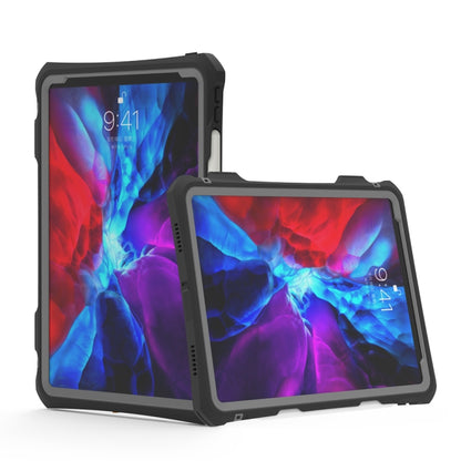 For iPad Pro 11 inch (2020) RedPepper Shockproof Waterproof PC + TPU Protective Tablet Case with Lanyard & Pen Tray & Holder(Black) - iPad Pro 11 (2020) Cases by RedPepper | Online Shopping South Africa | PMC Jewellery | Buy Now Pay Later Mobicred