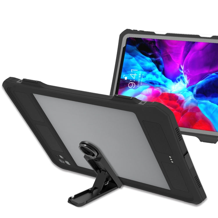 For iPad Pro 11 inch (2020) RedPepper Shockproof Waterproof PC + TPU Protective Tablet Case with Lanyard & Pen Tray & Holder(Black) - iPad Pro 11 (2020) Cases by RedPepper | Online Shopping South Africa | PMC Jewellery | Buy Now Pay Later Mobicred