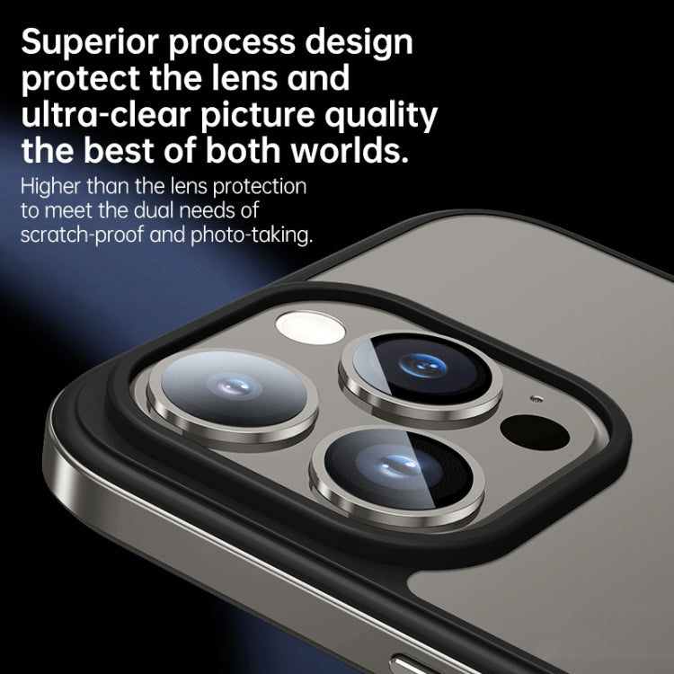 For iPhone 15 Pro Max SULADA Metal Frame + Nano Glass + TPU Phone Case(Blue) - iPhone 15 Pro Max Cases by SULADA | Online Shopping South Africa | PMC TechLife | Buy Now Pay Later Mobicred