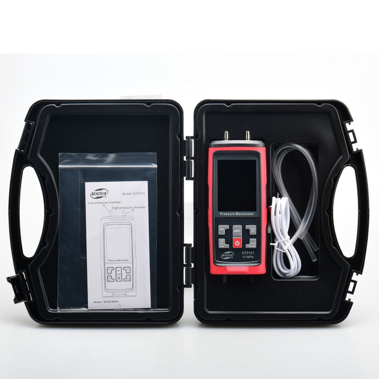BENETECH GT5101 LCD Display Differential Pressure Meter, Specification:4KPa - free shipping - PMC TechLife - Order now!