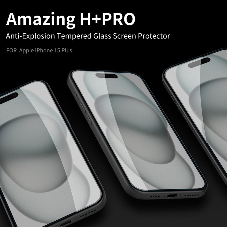 For iPhone 15 NILLKIN H+Pro 0.2mm 9H Explosion-proof Tempered Glass Film - iPhone 15 Tempered Glass by NILLKIN | Online Shopping South Africa | PMC Jewellery | Buy Now Pay Later Mobicred