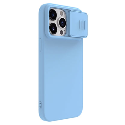 For iPhone 15 Pro Max NILLKIN CamShield MagSafe Liquid Silicone Phone Case(Sky Blue) - iPhone 15 Pro Max Cases by NILLKIN | Online Shopping South Africa | PMC Jewellery