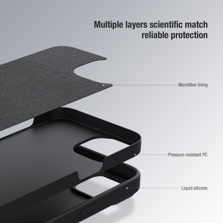 For iPhone 15 Plus NILLKIN CamShield Liquid Silicone Phone Case(Black) - iPhone 15 Plus Cases by NILLKIN | Online Shopping South Africa | PMC TechLife | Buy Now Pay Later Mobicred