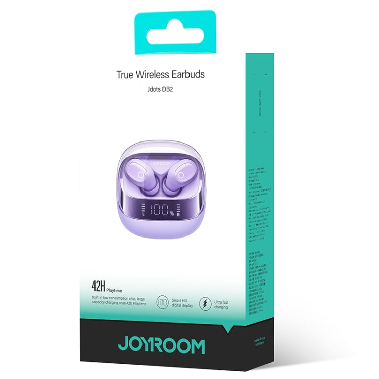 JOYROOM JR-DB2 Jdots Series True Wireless Bluetooth Earphones(Purple) - TWS Earphone by JOYROOM | Online Shopping South Africa | PMC Jewellery