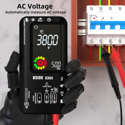 BSIDE S30X Smart Color Screen Infrared Temperature Measurement Multimeter(Black) - Digital Multimeter by BSIDE | Online Shopping South Africa | PMC Jewellery | Buy Now Pay Later Mobicred