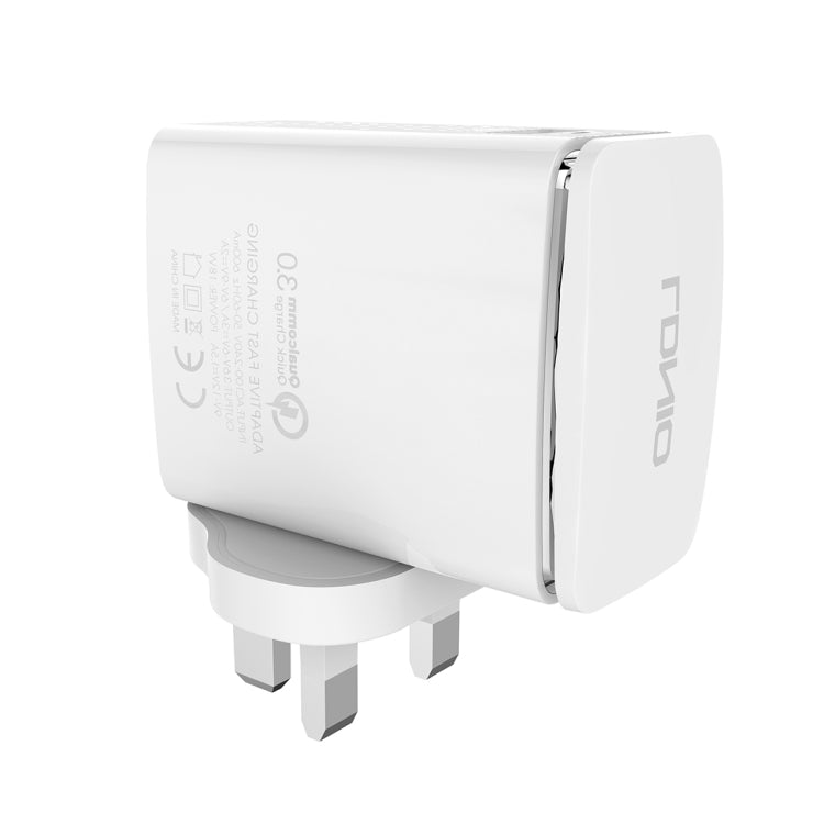 LDNIO A1301Q 2 in 1 18W QC3.0 USB Interface Travel Charger Mobile Phone Charger with Micro USB Data Cable, UK Plug - USB Charger by LDNIO | Online Shopping South Africa | PMC TechLife | Buy Now Pay Later Mobicred