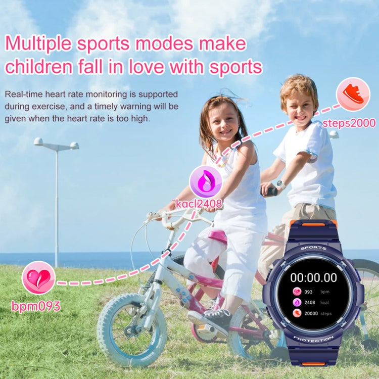 HT19 1.2 inch Round Screen IP68 Children Smart Watch, Support Sleep Monitoring(Blue) - Smart Watches by PMC Jewellery | Online Shopping South Africa | PMC Jewellery