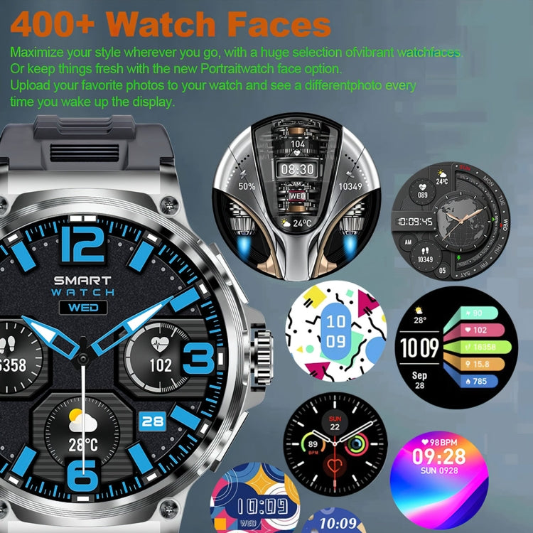 V69 IP68 BT5.0 1.85inch Smart Watch Support Voice Call / Sleep Detection(Silver) - free shipping - PMC TechLife - Order now!
