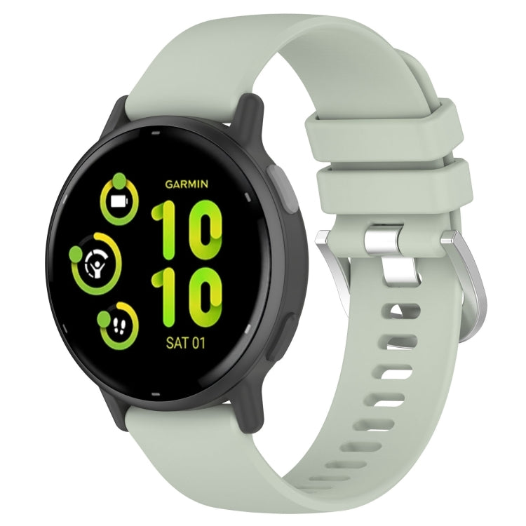 For Garmin vivoactive 5 / Active 5 20mm Silicone Watch Band(Green) - Watch Bands by PMC Jewellery | Online Shopping South Africa | PMC Jewellery