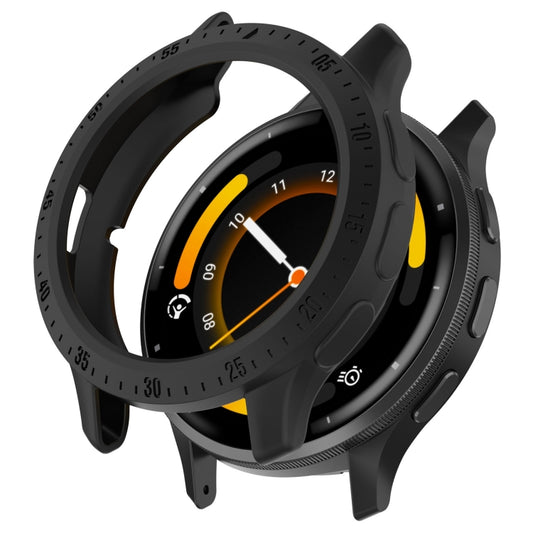 For Garmin Venu 3S Half Pack Hollow TPU Armor Watch Protective Case(Black) - Watch Cases by PMC Jewellery | Online Shopping South Africa | PMC Jewellery