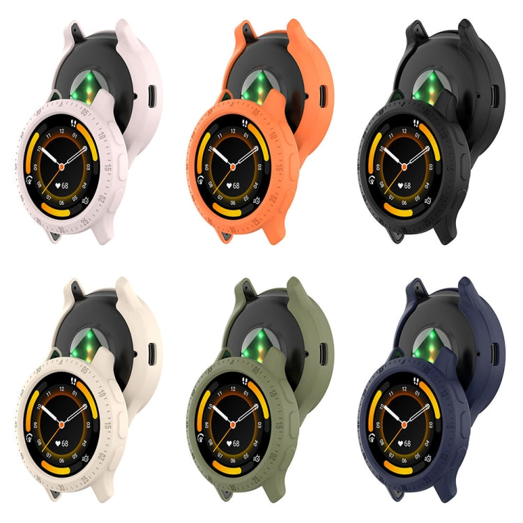 For Garmin Venu 3 Half Pack Hollow TPU Armor Watch Protective Case(Dark Blue) - Watch Cases by PMC TechLife | Online Shopping South Africa | PMC TechLife