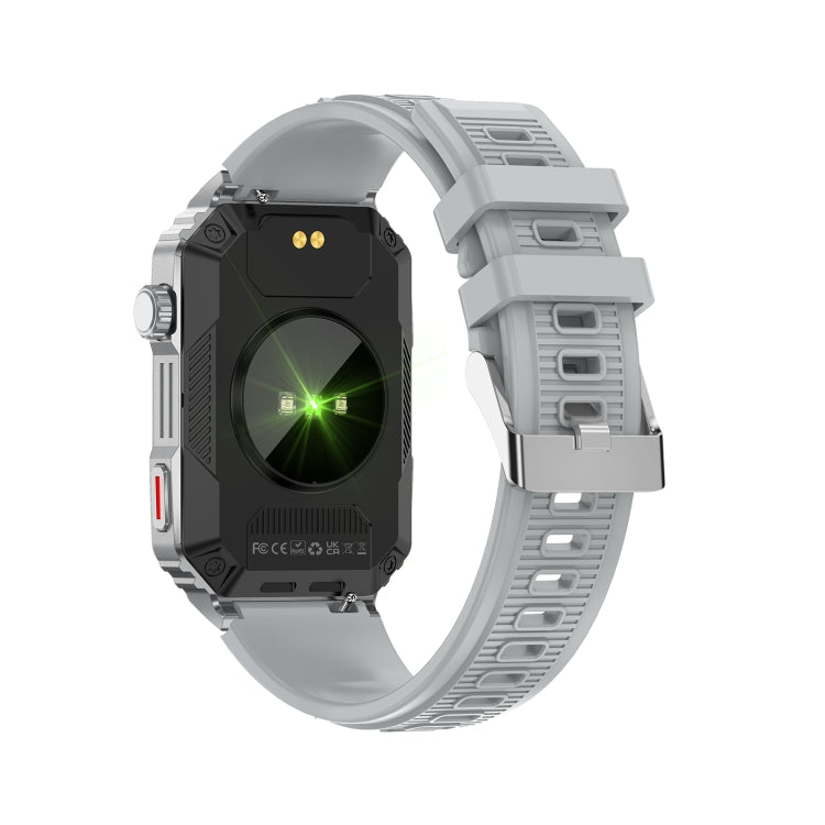 CF26 1.57inch BT5.2 Smart Bracelet Support Sleep Detection, Style:Silicone Strap(Silver) - free shipping - PMC TechLife - Order now!