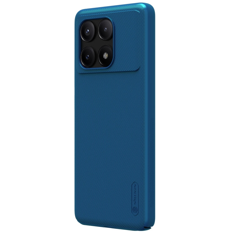 For Xiaomi Redmi K70E / Poco X6 Pro 5G NILLKIN Frosted PC Phone Case(Blue) - K70E Cases by NILLKIN | Online Shopping South Africa | PMC Jewellery