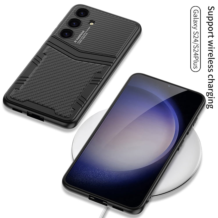 For Samsung Galaxy S24+ 5G GKK TPU + PU Full Coverage Phone Case(Vertical Texture) - free shipping - PMC TechLife - Order now!