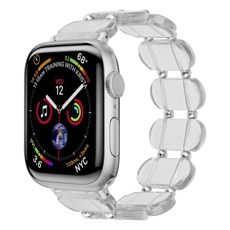 For Apple Watch 42mm Stretch Resin Watch Band(Transparent) - free shipping - PMC TechLife - Order now!