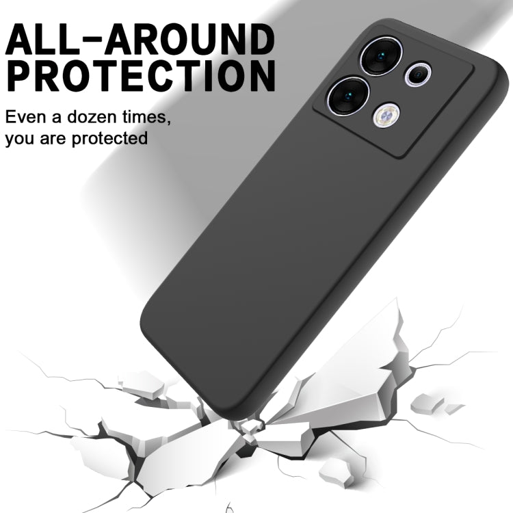 For Infinix Zero 30 5G Solid Color Liquid Silicone Dropproof Full Coverage Phone Case(Black) - free shipping - PMC TechLife - Order now!