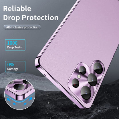 For Samsung Galaxy S23 Ultra 5G MagSafe Magnetic Plain Metal Phone Case(Purple) - Galaxy S23 Ultra 5G Cases by PMC Jewellery | Online Shopping South Africa | PMC Jewellery