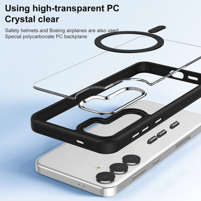 For Samsung Galaxy S24 Ultra 5G MagSafe Anti-fingerprint Highly Transparent PC Phone Case(Blue) - Galaxy S24 Ultra 5G Cases by PMC Jewellery | Online Shopping South Africa | PMC Jewellery