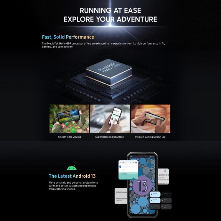 Oukitel WP19 Pro, 8GB+256GB, 6.8 inch MediaTek Helio G99 Octa-core, NFC, Network: 4G(Black) - free shipping - PMC TechLife - Order now!