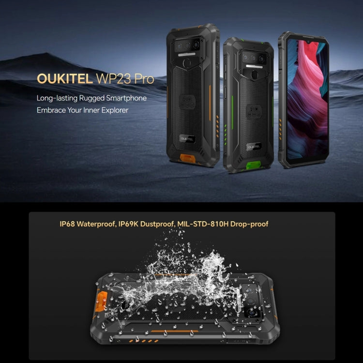 Oukitel WP23 Pro, 8GB+128GB, IP68/IP69K, 6.52 inch Unisoc T606 Octa-core, NFC, Network: 4G(Green) - OUKITEL by OUKITEL | Online Shopping South Africa | PMC Jewellery | Buy Now Pay Later Mobicred