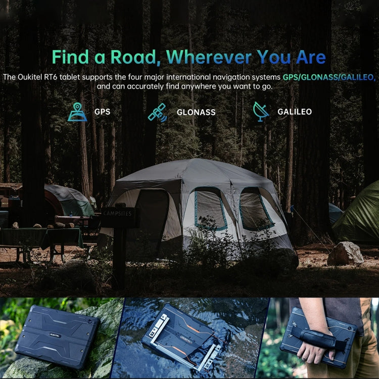 OUKITEL RT6 4G Network IP68/IP69K Rugged Tablet, 8GB+256GB, 10.1 inch Android 13 MediaTek MT8788 Octa Core Support Dual SIM, EU Plug(Black) - free shipping - PMC TechLife - Order now!