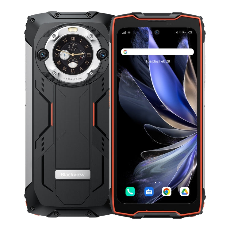 Blackview BV9300 Pro, 8GB+256GB, IP68/IP69K/MIL-STD-810H, 6.7 inch + 1.32 inch Android 13 MediaTek Helio G99 Octa Core, Network: 4G, NFC, OTG(Orange) - Blackview by Blackview | Online Shopping South Africa | PMC Jewellery | Buy Now Pay Later Mobicred