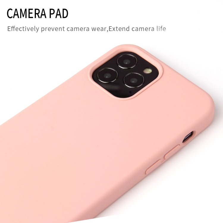 For iPhone 12 / 12 Pro Solid Color Liquid Silicone Shockproof Protective Case(Lavender Grey) - iPhone 12 / 12 Pro Cases by PMC Jewellery | Online Shopping South Africa | PMC Jewellery