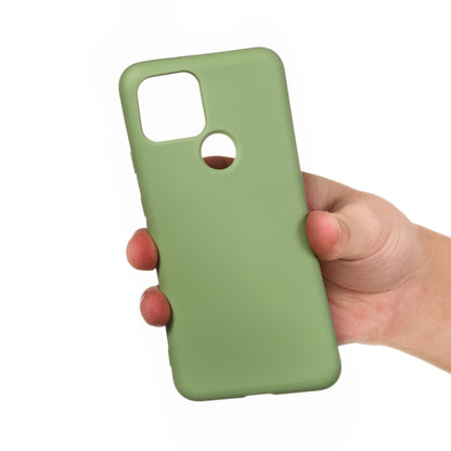 For Google Pixel 5 Pure Color Liquid Silicone Shockproof Full Coverage Case(Green) - Google Cases by PMC Jewellery | Online Shopping South Africa | PMC Jewellery