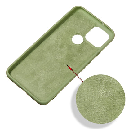 For Google Pixel 5 Pure Color Liquid Silicone Shockproof Full Coverage Case(Green) - Google Cases by PMC Jewellery | Online Shopping South Africa | PMC Jewellery