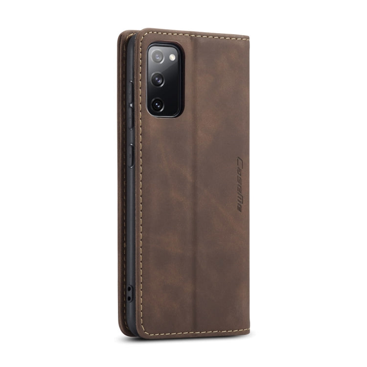 For Samsung Galaxy S20 FE CaseMe 013 Multifunctional Horizontal Flip Leather Case with Holder & Card Slot & Wallet(Coffee) - Galaxy S20 FE Cases by CaseMe | Online Shopping South Africa | PMC Jewellery | Buy Now Pay Later Mobicred