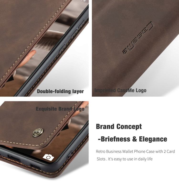 For Samsung Galaxy S20 FE CaseMe 013 Multifunctional Horizontal Flip Leather Case with Holder & Card Slot & Wallet(Coffee) - Galaxy S20 FE Cases by CaseMe | Online Shopping South Africa | PMC Jewellery | Buy Now Pay Later Mobicred