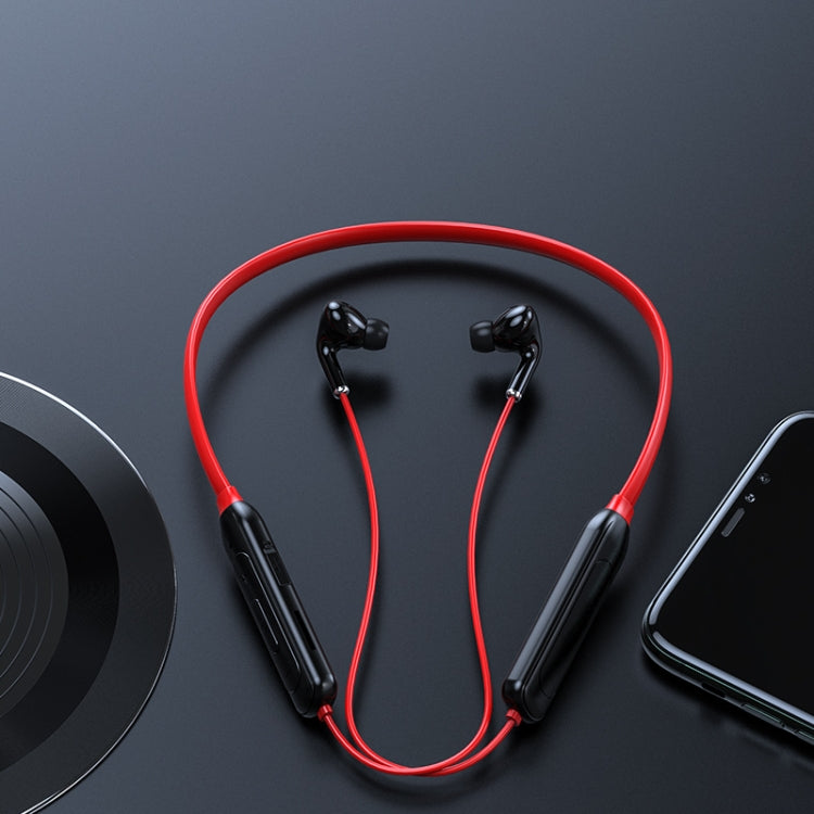 M60 8D Surround Sound Wireless Neck-mounted 5.1 Bluetooth Earphone Support TF Card MP3 Mode(Red) - Neck-mounted Earphone by PMC TechLife | Online Shopping South Africa | PMC TechLife