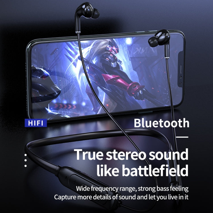 M60 8D Surround Sound Wireless Neck-mounted 5.1 Bluetooth Earphone Support TF Card MP3 Mode(Red) - Neck-mounted Earphone by PMC TechLife | Online Shopping South Africa | PMC TechLife