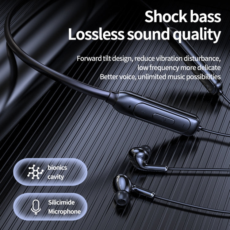 M60 8D Surround Sound Wireless Neck-mounted 5.1 Bluetooth Earphone Support TF Card MP3 Mode(Red) - Neck-mounted Earphone by PMC TechLife | Online Shopping South Africa | PMC TechLife