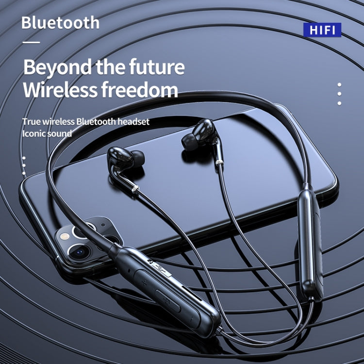 M60 8D Surround Sound Wireless Neck-mounted 5.1 Bluetooth Earphone Support TF Card MP3 Mode(Red) - Neck-mounted Earphone by PMC TechLife | Online Shopping South Africa | PMC TechLife