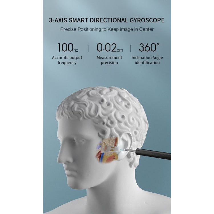 Bebird C3 Pro 2.4G 3.5mm Wireless Wifi High-definition Visual Ear Spoon 3 Million Pixels Out Ear Visual Ear Spoon(Green) - free shipping - PMC TechLife - Order now!