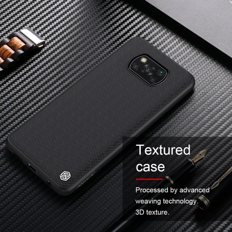 For Xiaomi Mi Poco X3 / NFC NILLKIN Shockproof TPU + PC Textured Protective Case(Black) - Xiaomi Cases by NILLKIN | Online Shopping South Africa | PMC Jewellery