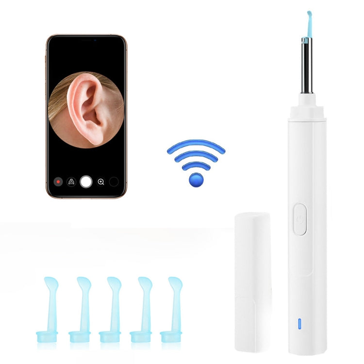 H02006 WiFi Smart Visual Ear Pick HD Digital Mouth Nose Ear Endoscope (White) - Ear Care Tools by PMC Jewellery | Online Shopping South Africa | PMC Jewellery