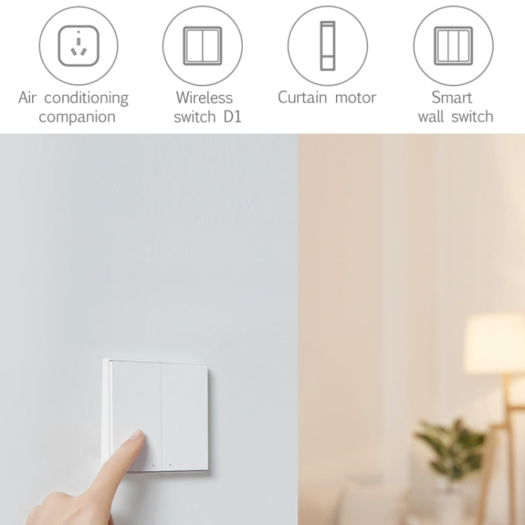 Original Xiaomi Youpin Aqara Smart Light Control One Key Wall-mounted Wireless Switch D1(White) - Smart Switch by WK | Online Shopping South Africa | PMC Jewellery