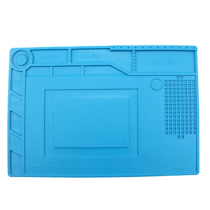 JIAFA S-150 Maintenance Platform Heat-resistant Repair Insulation Pad Silicone Mats with Screws Position(Blue) - Working Mat by JIAFA | Online Shopping South Africa | PMC Jewellery | Buy Now Pay Later Mobicred