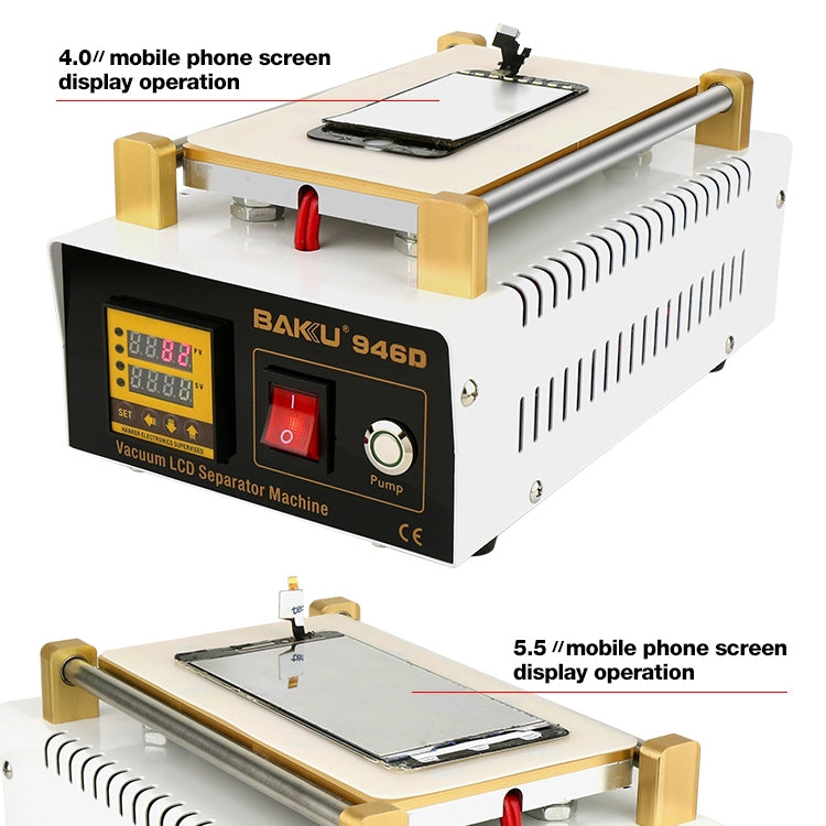 BAKU BK-946D 200W Vacuum LCD Touch Panel Separator Machine, AC 110V - Separation Equipment by BAKU | Online Shopping South Africa | PMC Jewellery | Buy Now Pay Later Mobicred