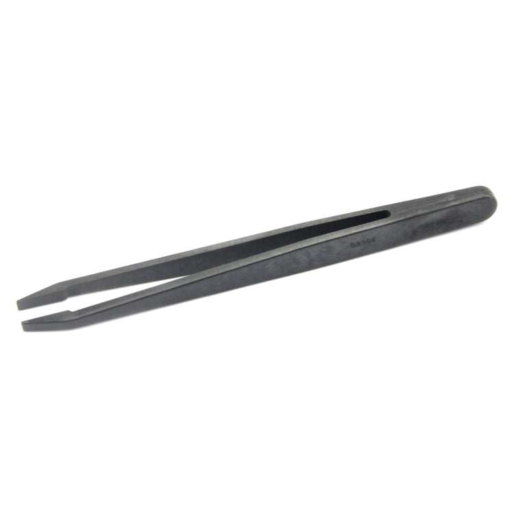 JF-S13 Anti-static Carbon Fiber Straight Tip Tweezers(Black) - Tweezers by JIAFA | Online Shopping South Africa | PMC Jewellery