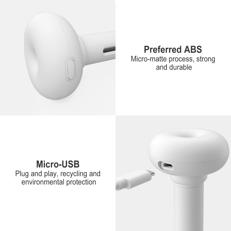 Original Xiaomi JISULIFE Portable Desktop USB Mini Silent Doughnut Humidifier,Upgraded Version(White) - free shipping - PMC TechLife - Order now!