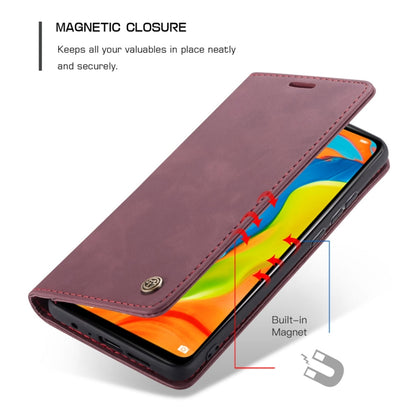 CaseMe-013 Multifunctional Retro Frosted Horizontal Flip Leather Case for Huawei P30 Lite, with Card Slot & Holder & Wallet (Wine Red) - Huawei Cases by CaseMe | Online Shopping South Africa | PMC Jewellery | Buy Now Pay Later Mobicred