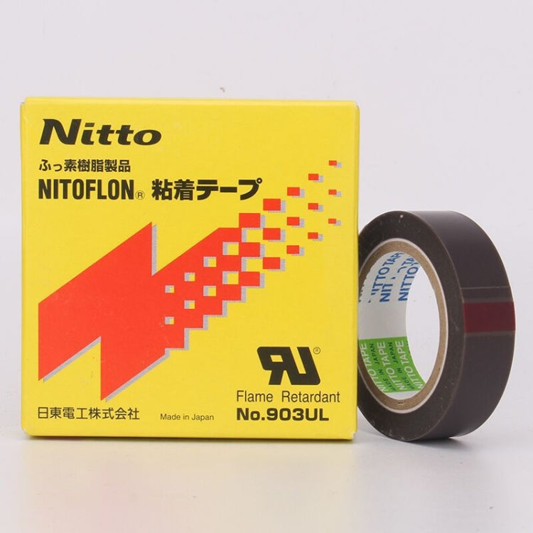 NO.903UL 0.08mm Thickness NITTO DENKO Teflon High Temperature Tape for Sealing Machine , Size: 10m x 13mm - Tapes by PMC Jewellery | Online Shopping South Africa | PMC Jewellery