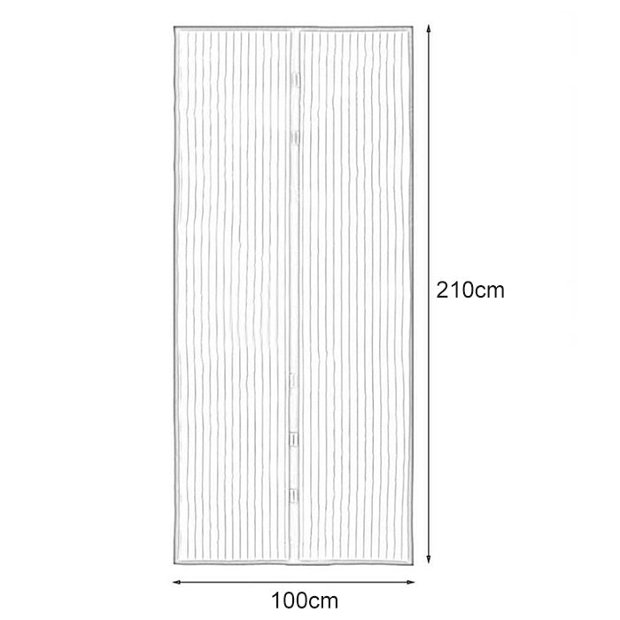 Magnetic Door Curtain Mosquito-proof Screen Door Curtain, Size:210x100cm(Coffee) - free shipping - PMC TechLife - Order now!