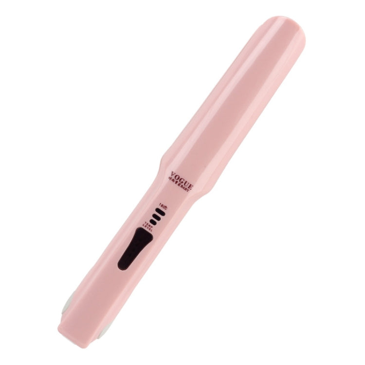 Wireless Mini USB Rechargeable Hair Straightener Hair Curler Double Purpose Hair Splint(Pink) - Hair Curler by PMC Jewellery | Online Shopping South Africa | PMC Jewellery